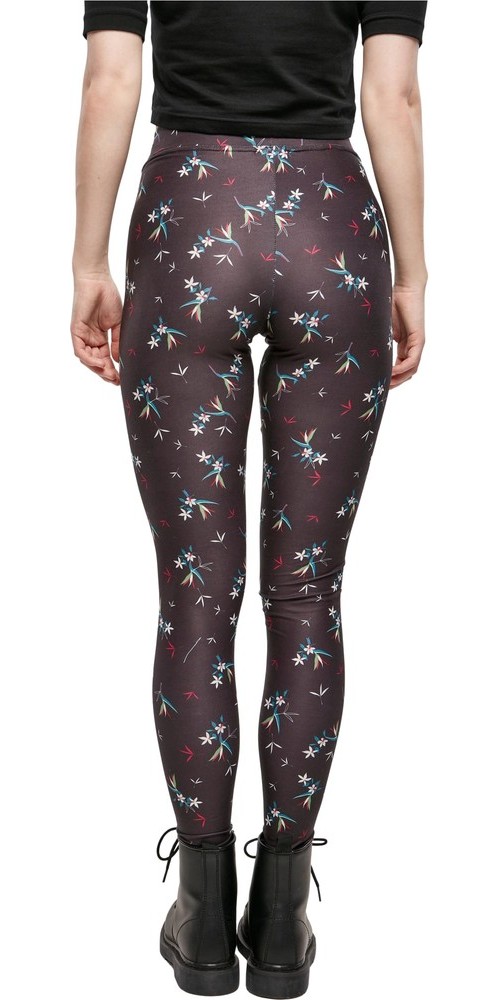 UrbanClassicsDamenLadiesSoftAOPLeggingsBlackfloret-3XL