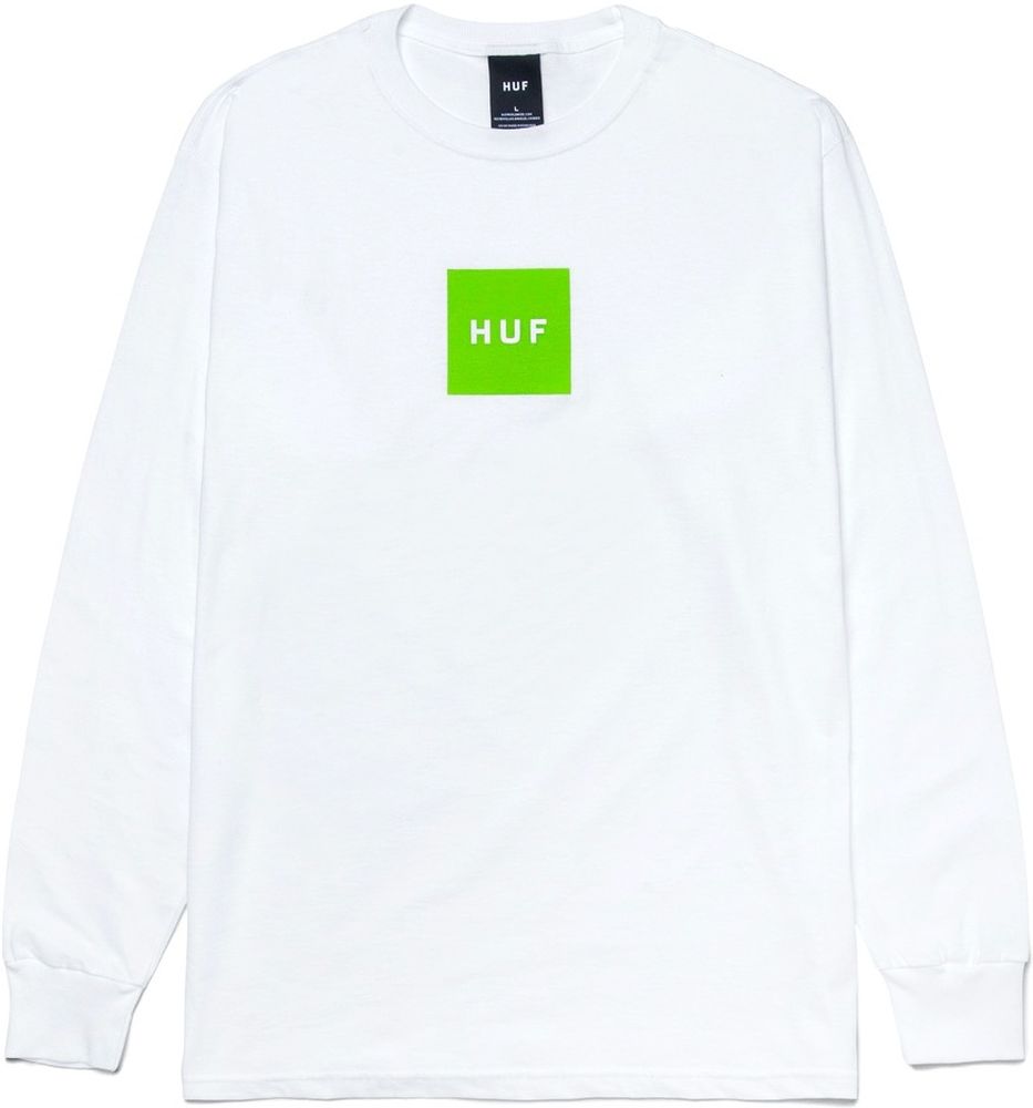 HUFEssentialsBoxLogoLongsleeveTS01665White-S