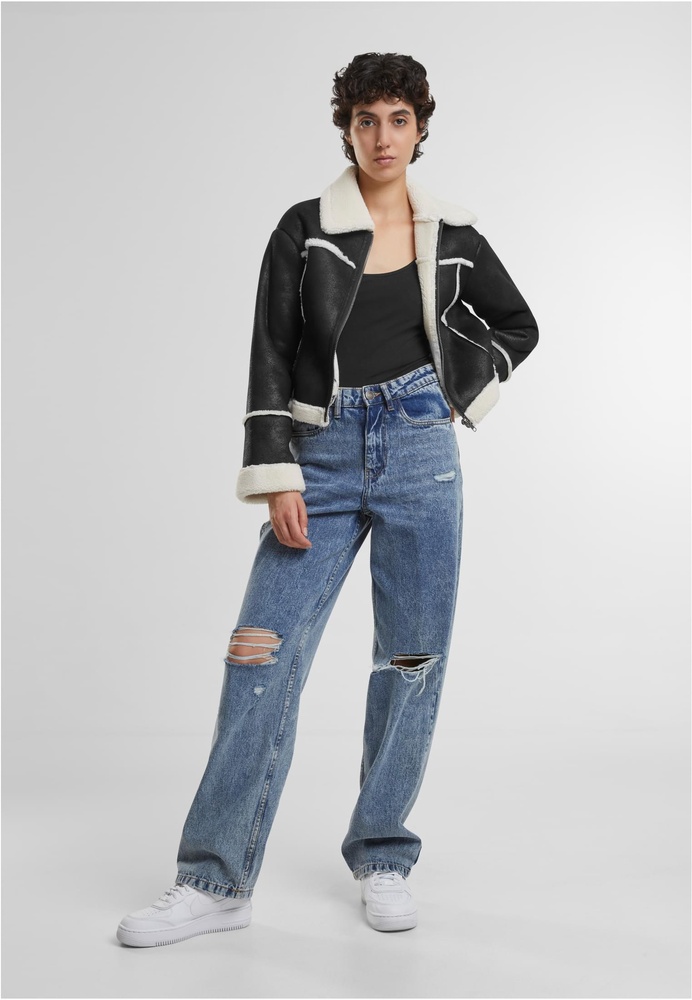 UrbanClassicsDamenLederjackeLadiesShearlingJacketTB7076