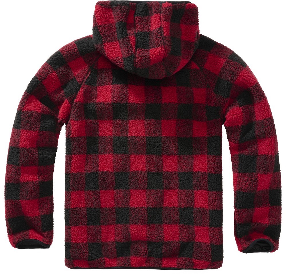 BranditHerrenJackeTeddyfleeceWorkerJacketRedBlack-S