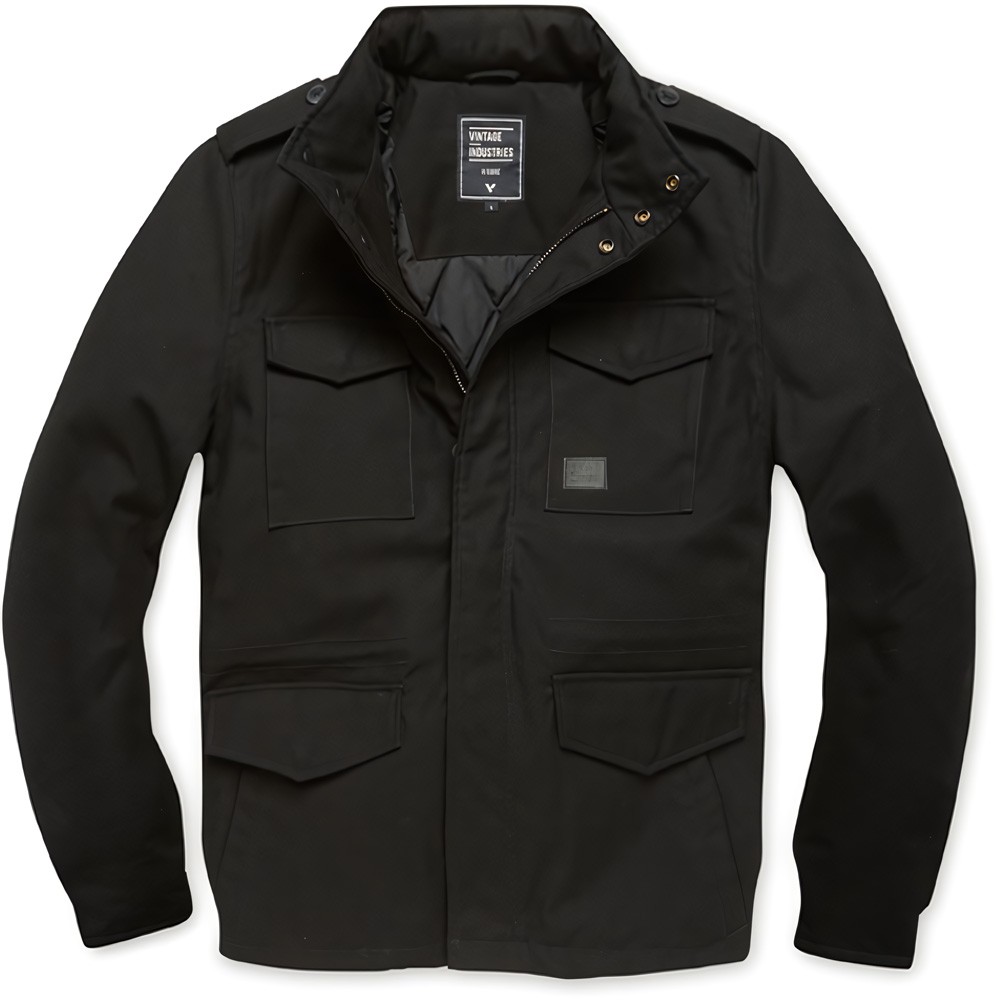 VintageIndustriesbergangsjackeBrentParkaBlack