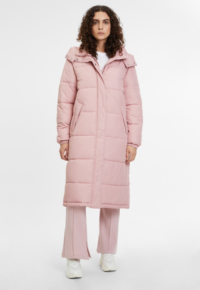 FilaDamenWattierteJackeBraunfelsLongPufferJacketPaleMauve