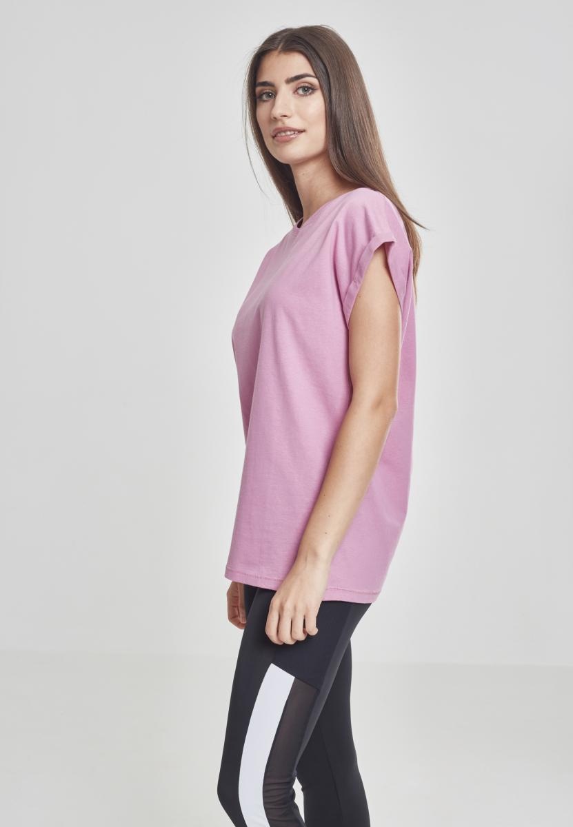 UrbanClassicsFemaleShirtLadiesExtendedShoulderTeeCoolpink-L