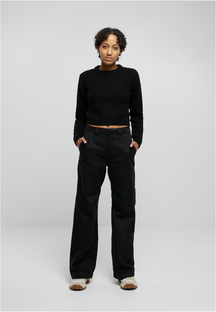 UrbanClassicsDamenLadiesShortWaffleSweater