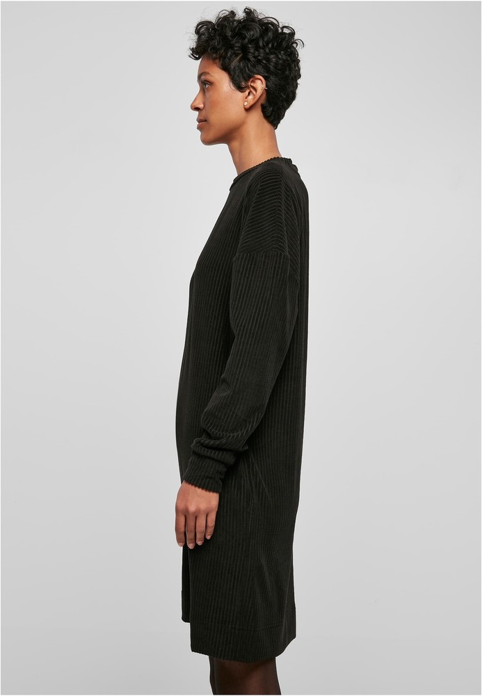 UrbanClassicsDamenLadiesVelvetRibCrewDress
