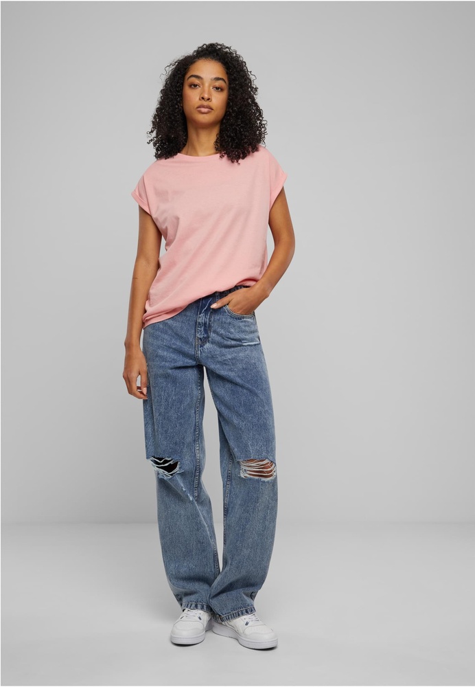 UrbanClassicsDamenT-ShirtLadiesExtendedShoulderTeeTB771Lemonadepink-3XL