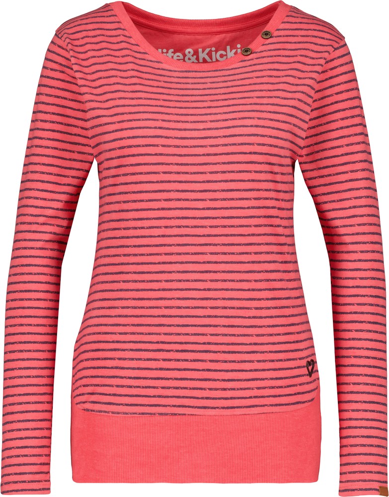 AlifeKickinDamenConnyAKZLongsleeveCoralMelange