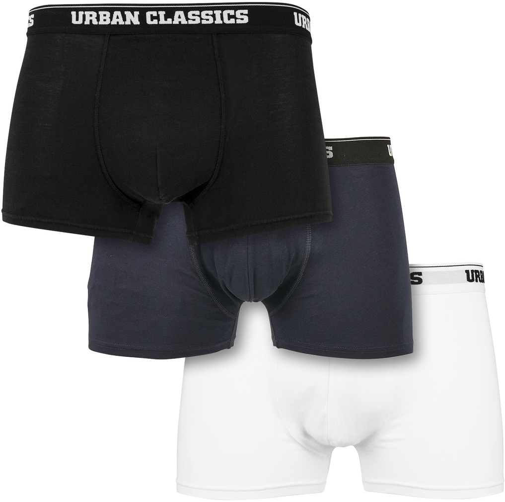UrbanClassicsBoxershortOrganicBoxerShorts3-PackWhiteNavyBlack-3XL