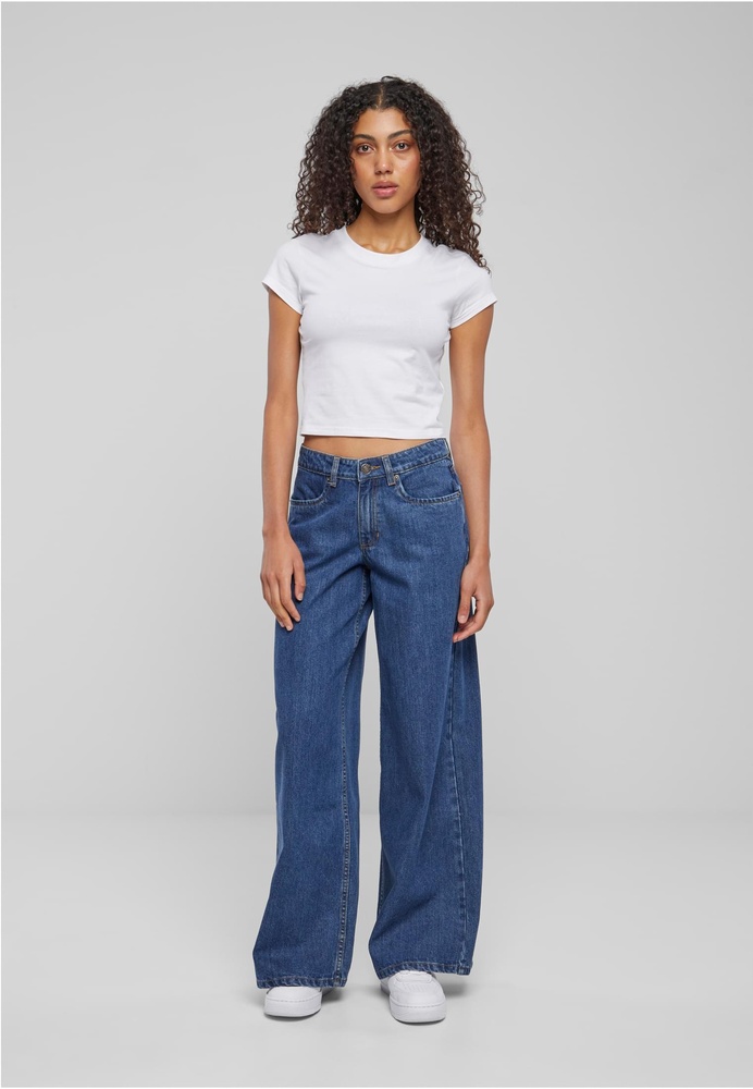UrbanClassicsDamenLadiesMidWaistWideDenimTB6112MidIndigoWashed-26