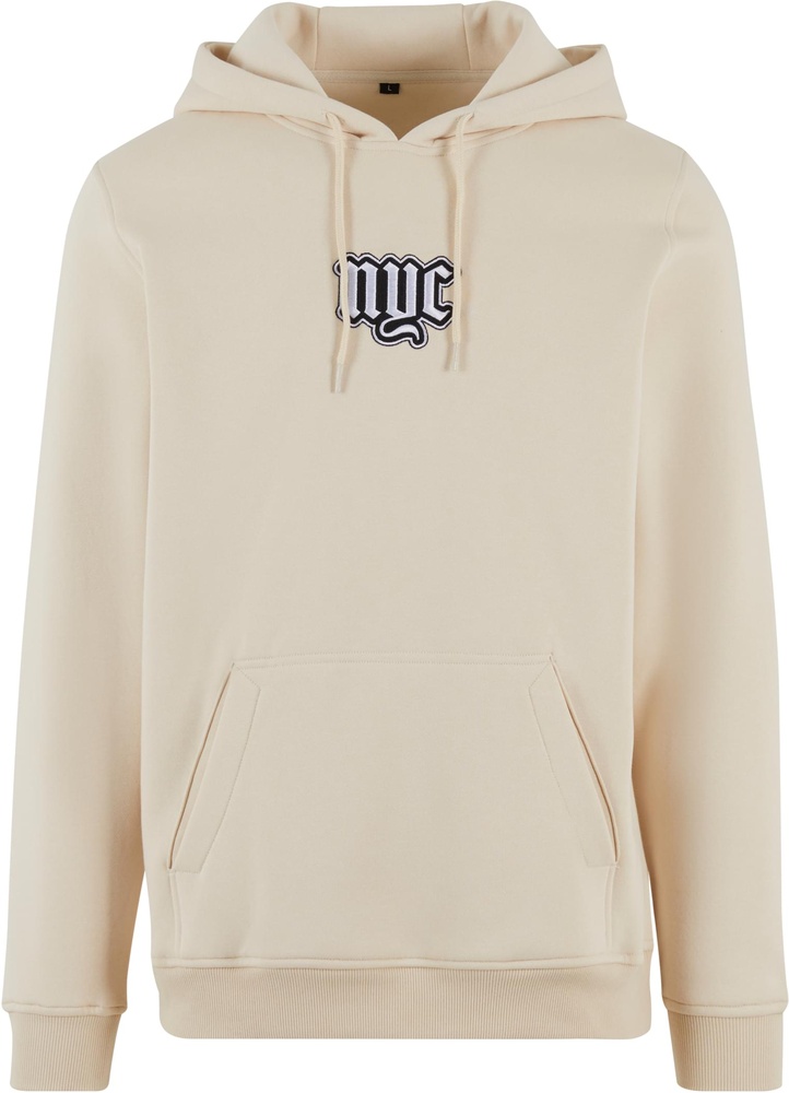 MisterTeeNYCOldEnglishWordingPatchHoodyMT3689