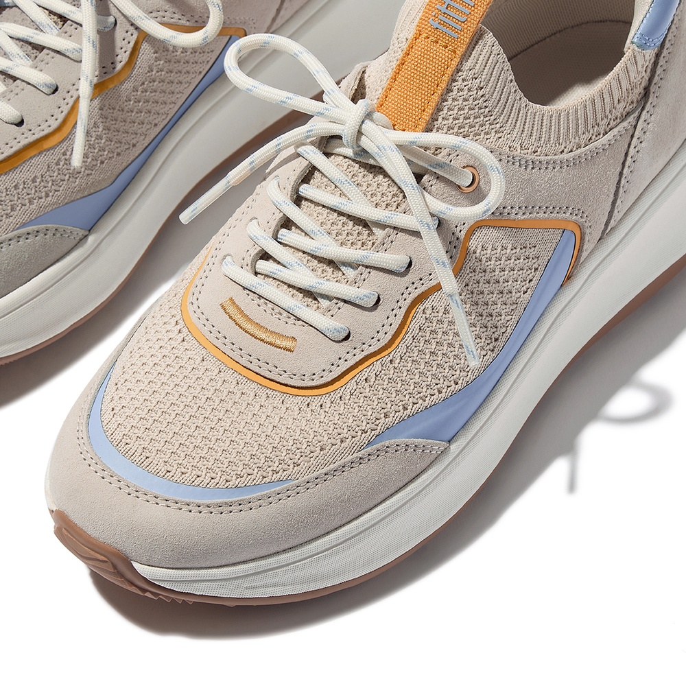 FitFlopDamenSneakersF-ModeSuedeKnitFlatformSlip-ONLacedIV1