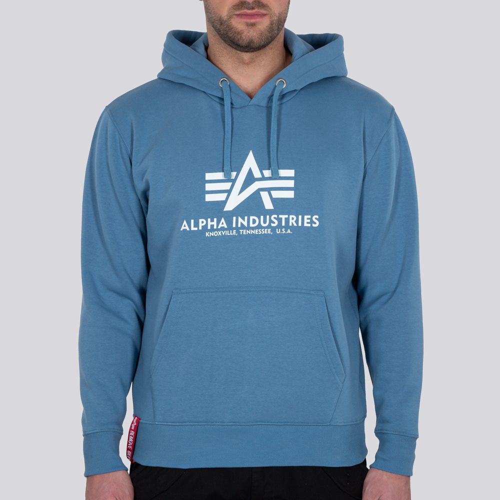 AlphaIndustriesHoodieBasicHoodyAirforceBlue-XXS