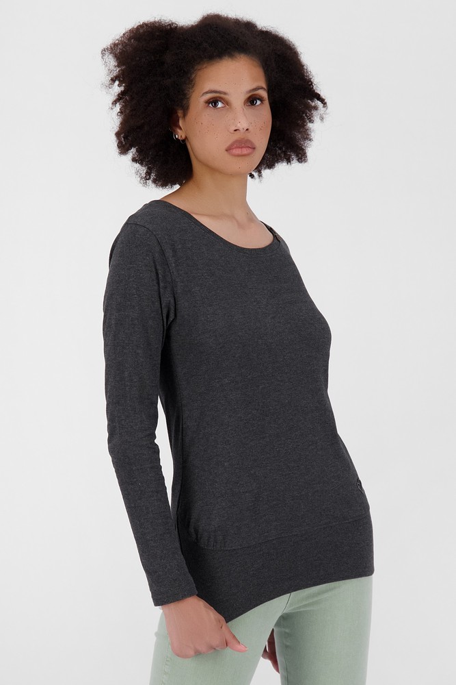 AlifeKickinDamenLongsleeveConnyAKA62008-9999MoonlessMelange-XS