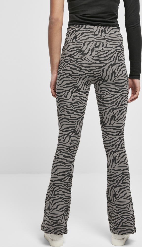 UrbanClassicsDamenLeggingsLadiesHighWaistZebraBootCutLeggingsAsphaltBlack