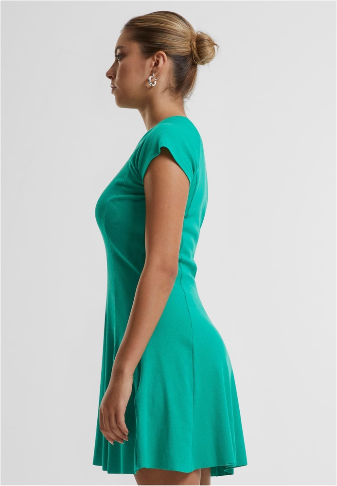 UrbanClassicsDamenKleidLadiesSkaterRibDressTB6201Ferngreen-3XL