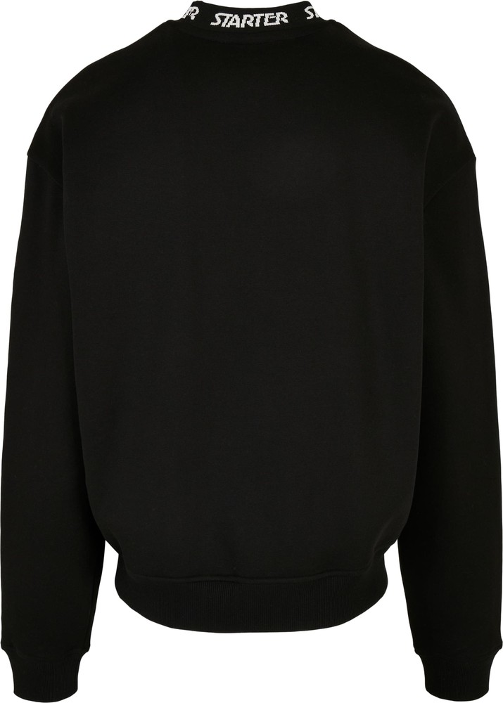 StarterBlackLabelJaquardRibCrewneckBlack