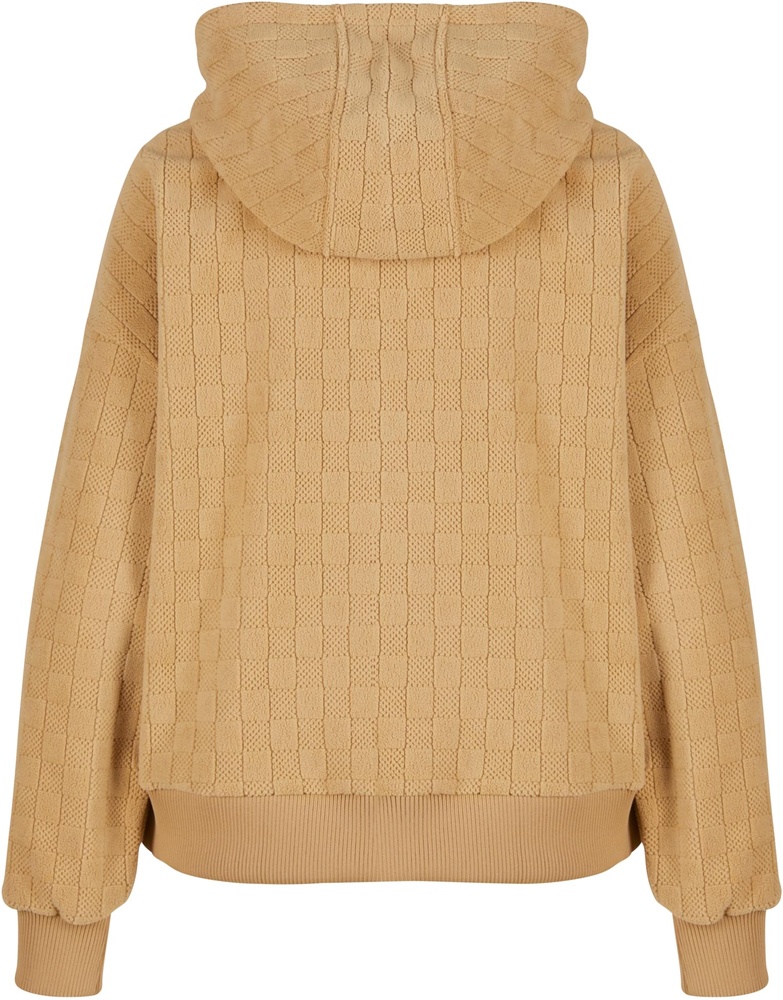 UrbanClassicsDamenLadiesJacquardVelvetOversizedHoodieTB7120Unionbeige-3XL