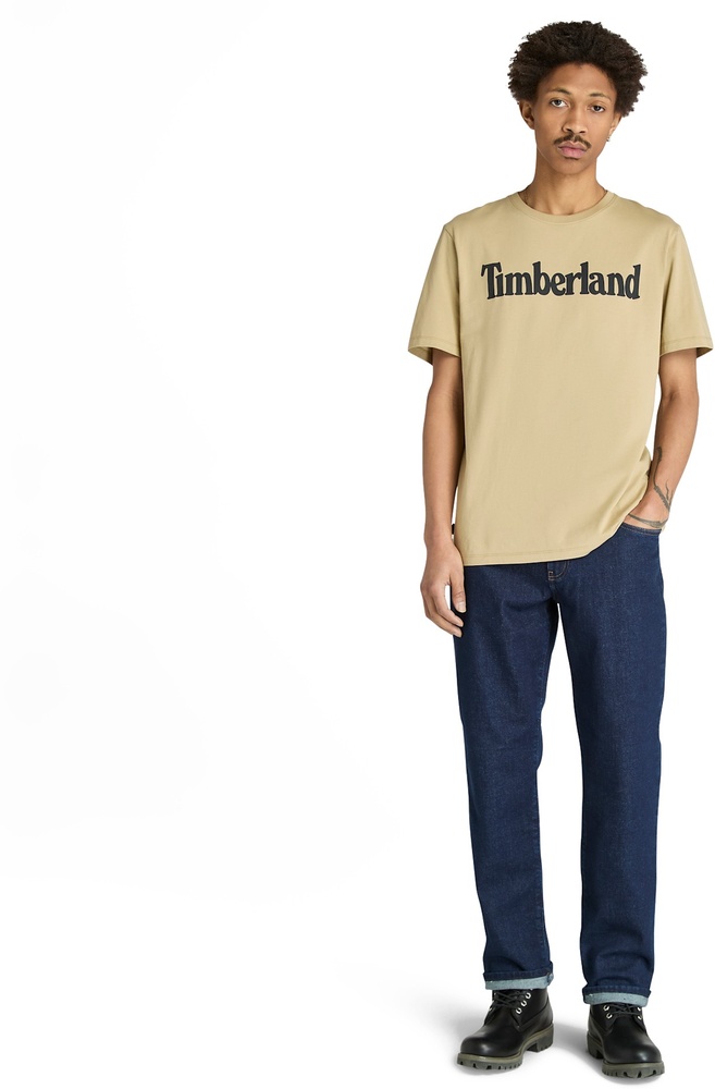 TimberlandT-ShirtNorthwoodWordmarkLogoShortSleeveTeeA2BRN