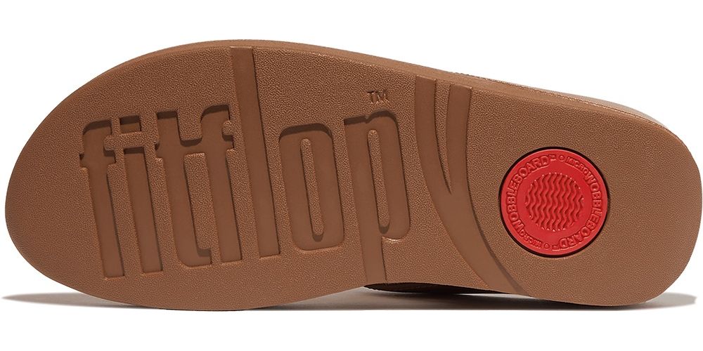 FitFlopDamenFlipFlopsFinoCrystal-ChainLeatherToe-PostSandalsHX2DeepTan-36