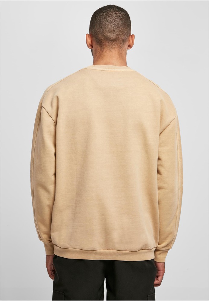 UrbanClassicsSweatshirtHeavyTerryGarmentDyeCrewUnionbeige-3XL