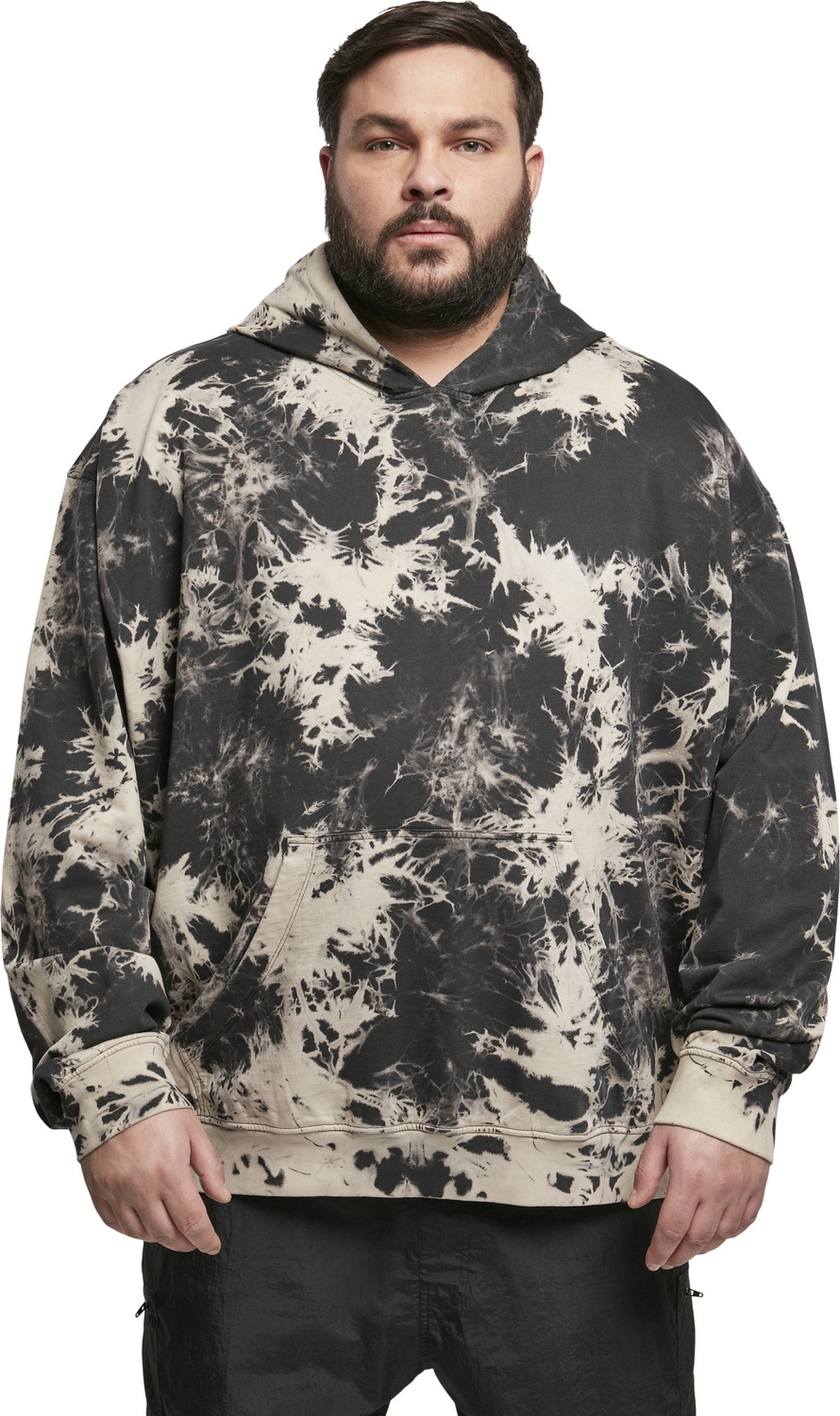 UrbanClassicsSweatshirtBleachedHoodyBlack