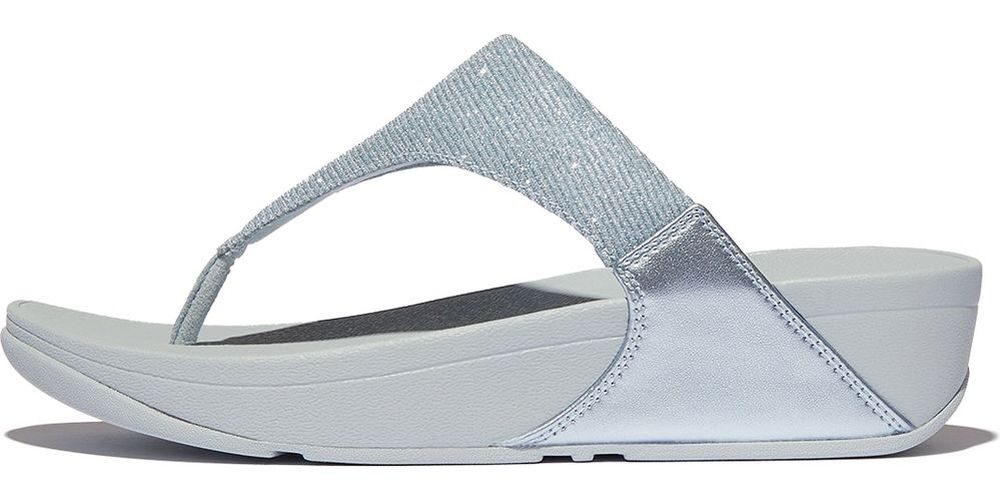 FitFlopDamenFlipFlopsLuluShimmerluxToe-PostSandalsFZ7QuietBlue-36