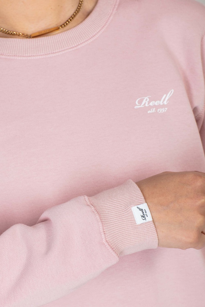 ReellDamenHoodieWomenLogoCrewneck2304-002-15-018SmokedPink-XS