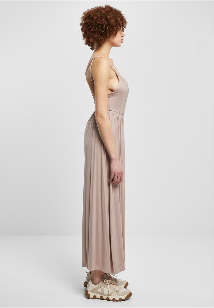 UrbanClassicsDamenLadiesModalSpaghettiJumpsuitDuskrose-3XL