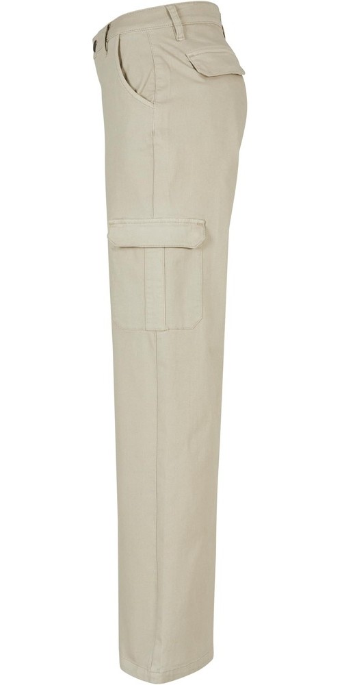 UrbanClassicsDamenHoseLadiesHighWaistStraightDenimCargoPantsOffwhiteRaw-26