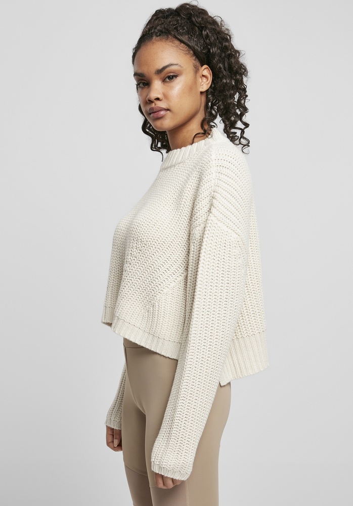 UrbanClassicsDamenSweatshirtLadiesWideOversizeSweaterWhitesand-3XL