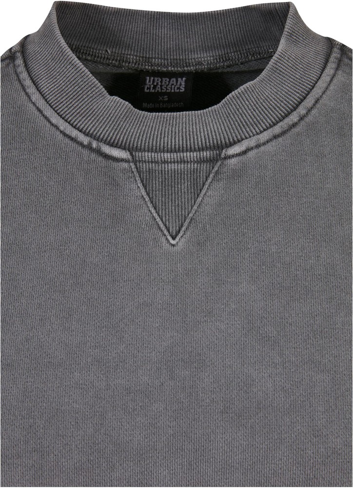 UrbanClassicsDamenSweatshirtLadiesHeavyTerryGarmentDyeCrewneckDarkshadow-3XL