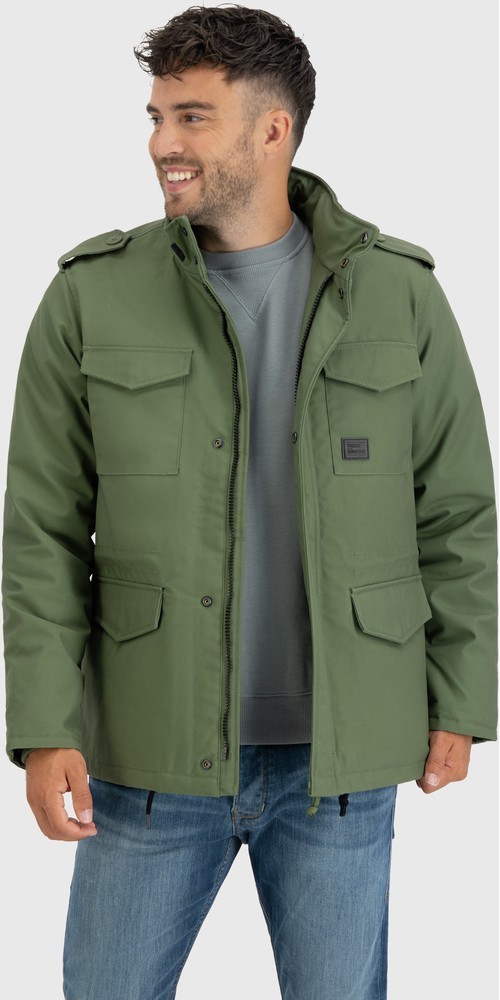 VintageIndustriesbergangsjackeBrentParkaOliveDrab-S
