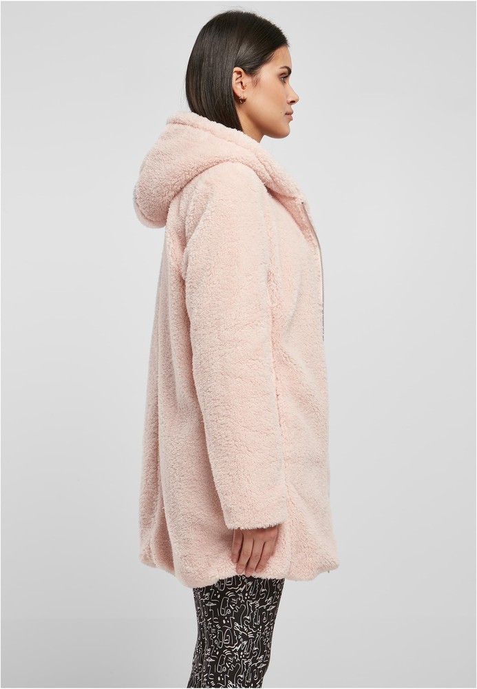 UrbanClassicsDamenJackeLadiesSherpaJacketPink-3XL