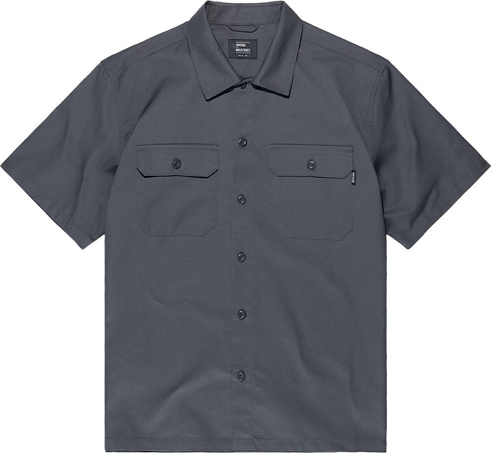 VintageIndustriesHemdDexterShirt3549MidGrey-S