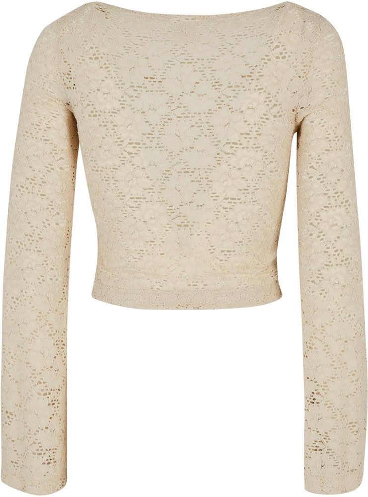 UrbanClassicsDamenLadiesCroppedLaceLongsleeve