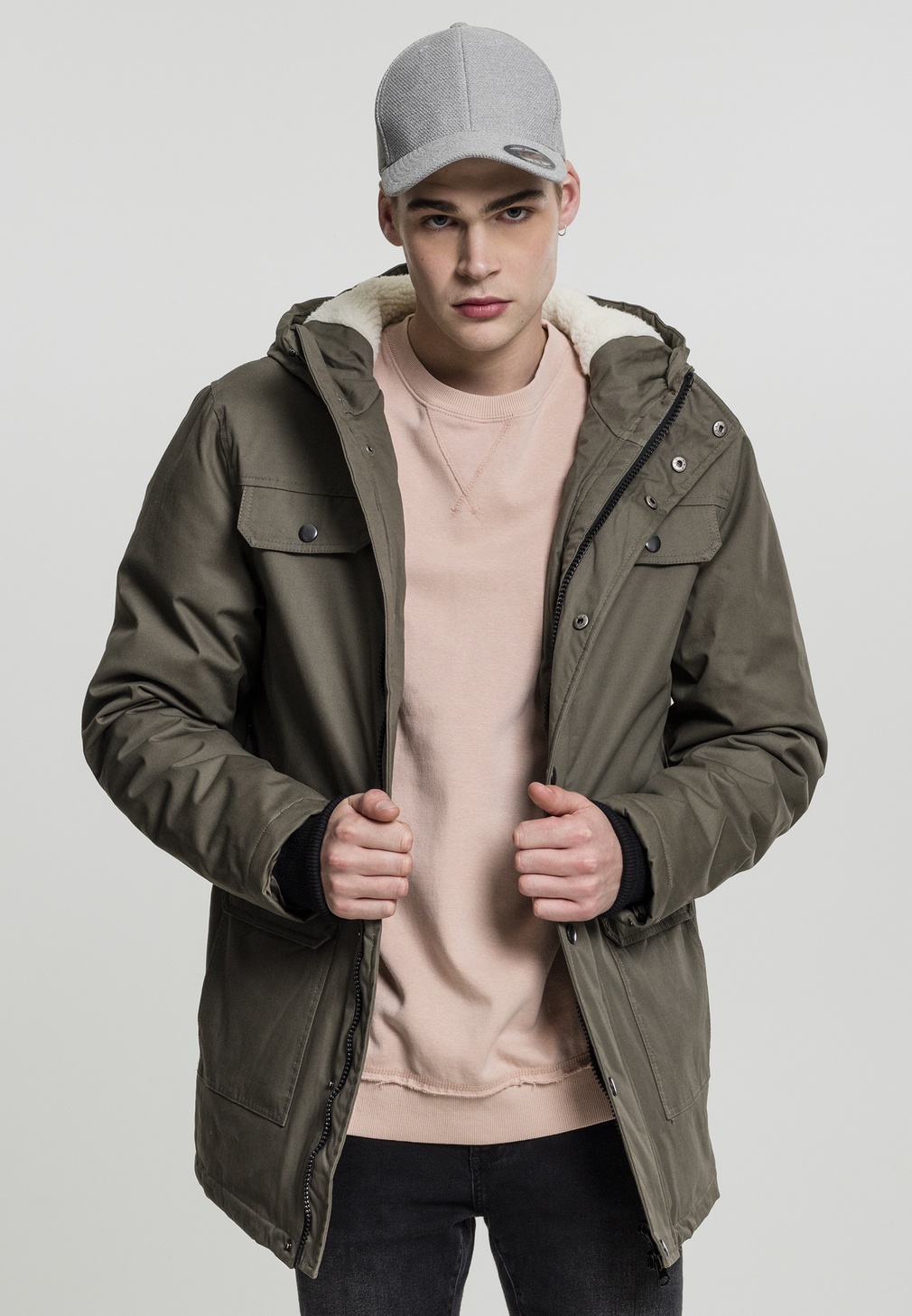 UrbanClassicsWinterjackeHeavyCottonParkaOlive