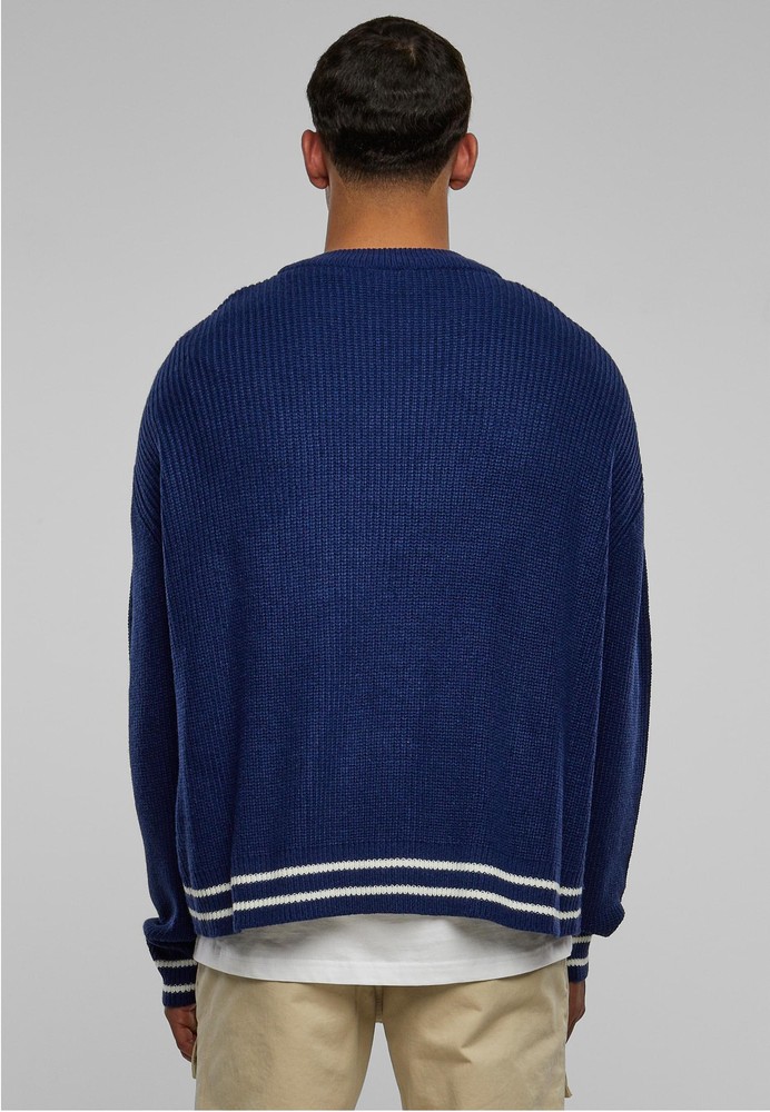 UrbanClassicsStrickjackeSportyBoxyCardiganSpaceblue-3XL