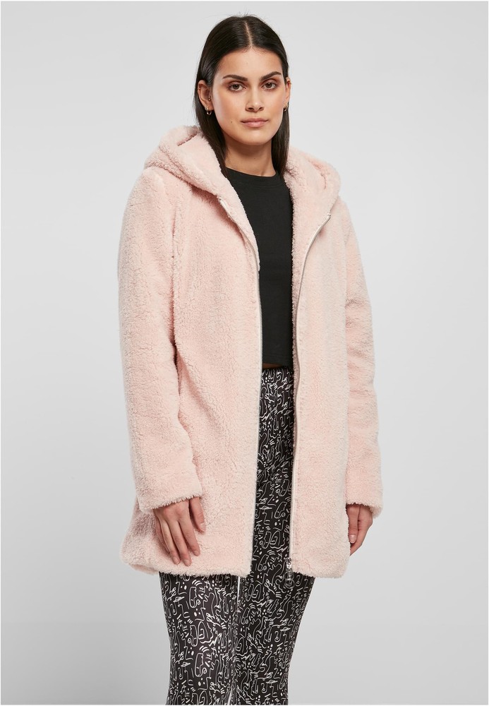 UrbanClassicsDamenJackeLadiesSherpaJacketPink-3XL