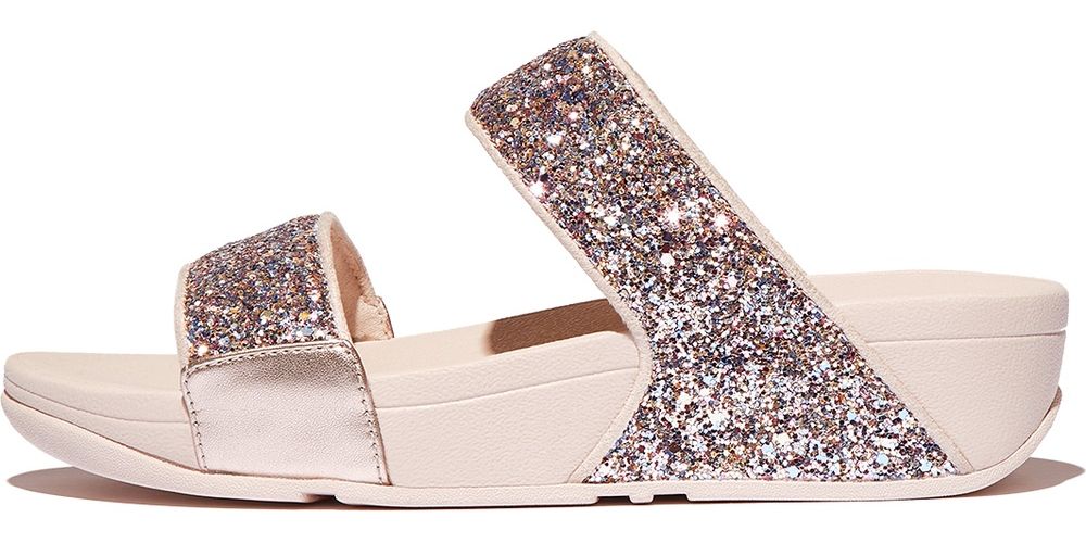 FitFlopDamenSandalenLuluMulti-TonalGlitterSlidesJE5