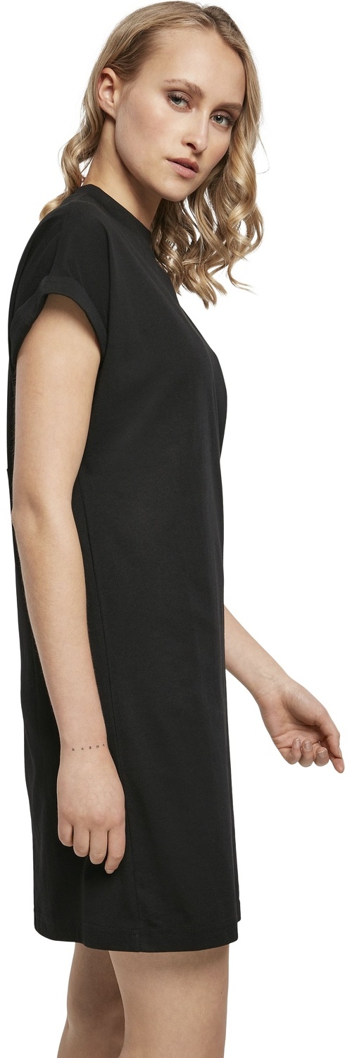 UrbanClassicsDamenKleidLadiesOrganicCottonCutOnSleeveTeeDressBlack