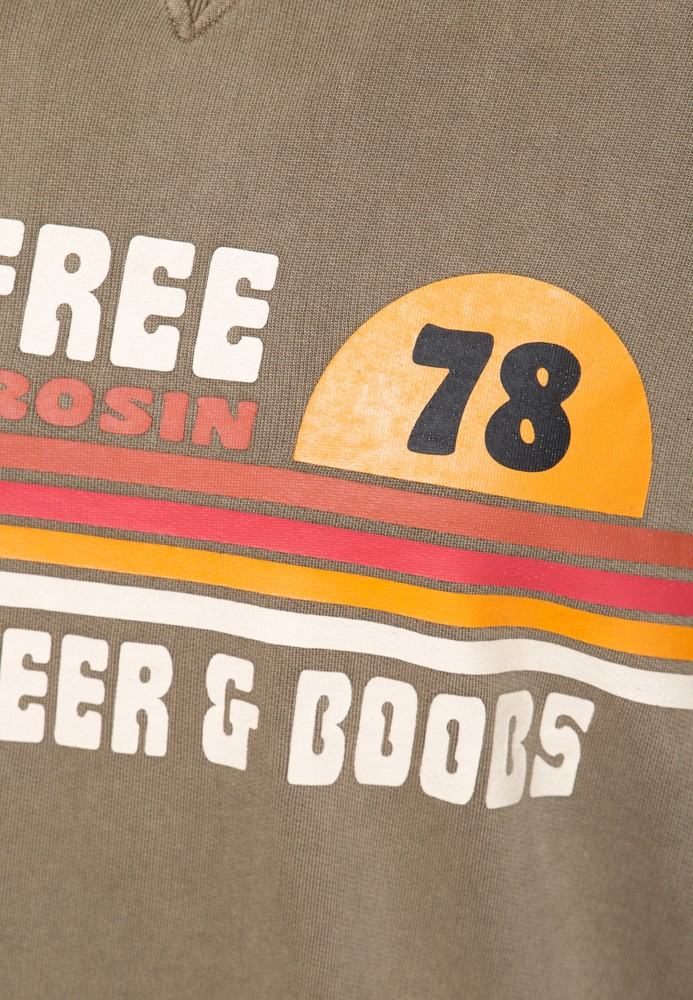 KingKerosinPulloverAcidwashedKKI14005Braun