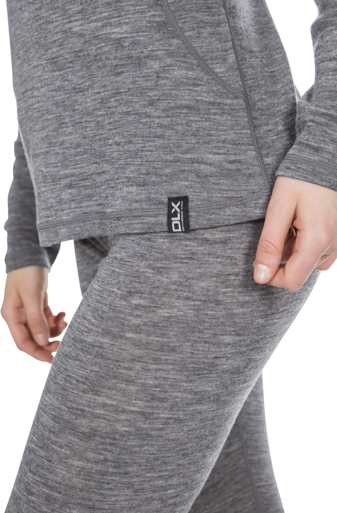 DLXDamenFunktionsunterwscheLibra-FemaleDlxMerinoBaseLayerTopDarkGreyMarl