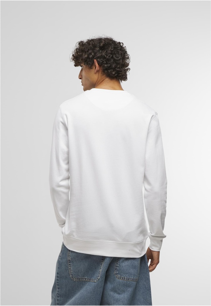 MisterTeeNycWordingEmbLightCrewSweatshirtMT3925White-3XL