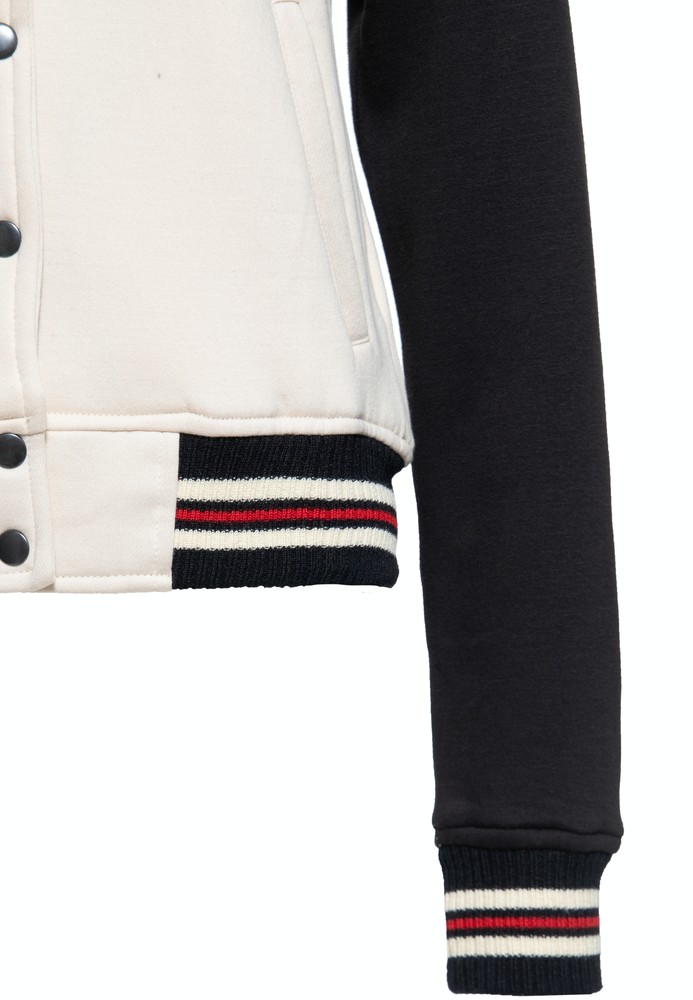 QueenKerosinDamenPoodleLoungeCollegeSweatjackeSchwarz