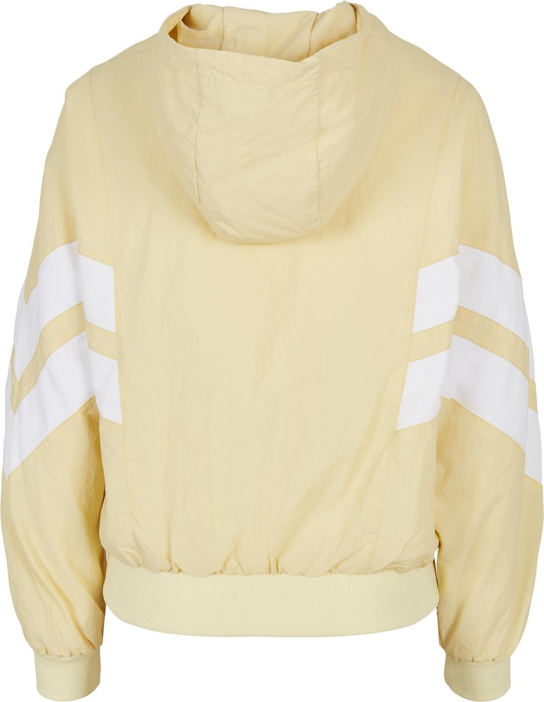 UrbanClassicsDamenLadiesCrinkleBatwingJacketSoftyellowWhite-3XL