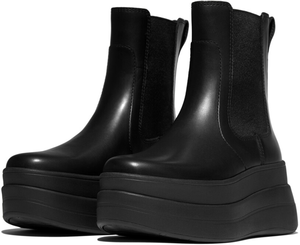 FitFlopDamenStiefelF-ModeStackLeatherChelseaBootsE2J