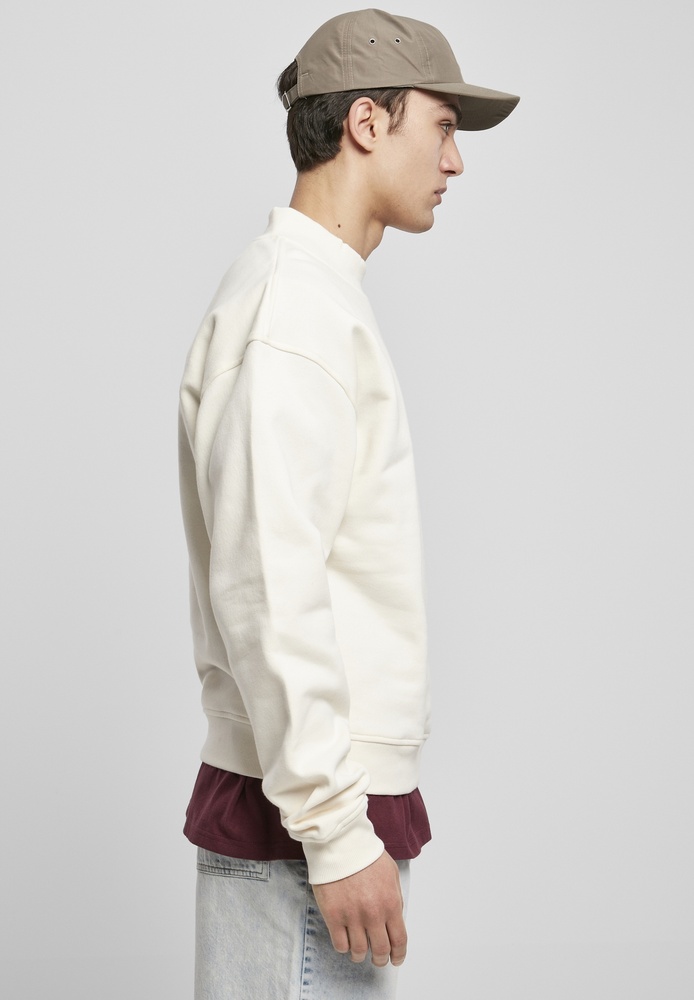 UrbanClassicsSweatshirtMockNeckCrewWhitesand-3XL