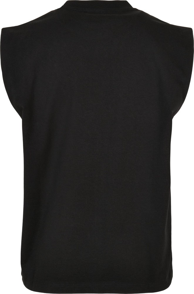 UrbanClassicsDamenLadiesOrganicHeavyPaddedShoulderTankTopBlack-3XL
