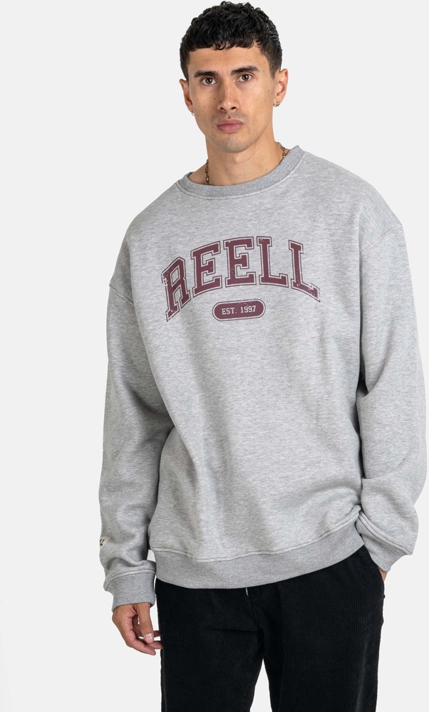 ReellSweatjackeTeamCrewneck1304-029-15-126GreyMelange-XS