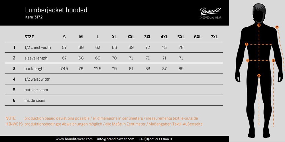 BranditMenJackeLumberjackethoodedBlackBlue-S